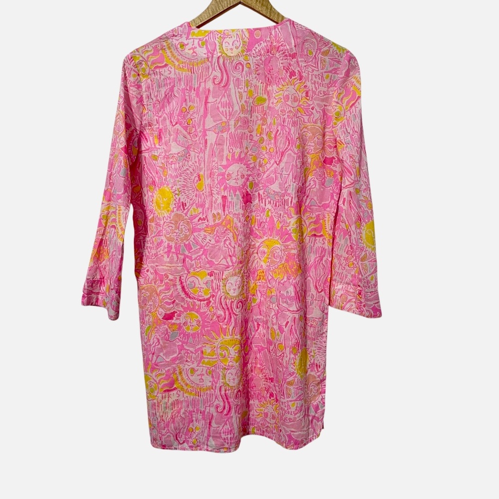 Lilly Pulitzer Womens Tunic Top Size XS Colorful Lightweight Spring - Picture 2 of 4